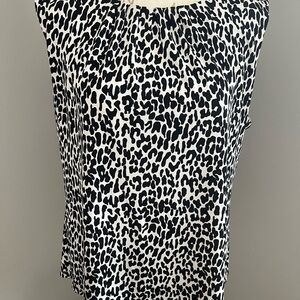 Calvin Klein leopard print shell